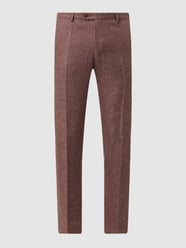 Slim Fit Anzughose aus Leinen-Lyocell-Mix Modell 'Paco' von CG - Club of Gents Rot - 12