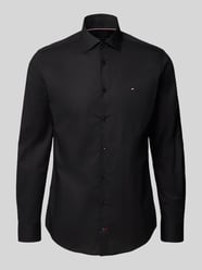Slim Fit Business-Hemd mit Knopfleiste von Tommy Hilfiger Tailored - 45