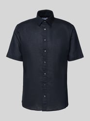 Koszula lniana o kroju slim fit z listwą guzikową od Jake*s - 39