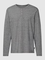 Longsleeve in melierter Optik von s.Oliver RED LABEL Grau / Schwarz - 44