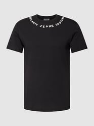 T-Shirt mit Label-Print von Versace Jeans Couture Schwarz - 15