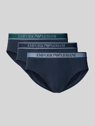 Slip mit Label-Bund im 3er-Pack von Emporio Armani - 42