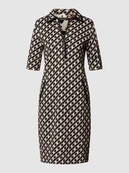 Sweatkleid mit Allover-Muster von Marc Cain Schwarz - 31