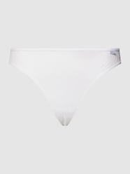 String met kantmotief, model 'Sheer Marquisette' van Calvin Klein Underwear Wit - 38