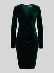 Knielange cocktailjurk met V-hals van Christian Berg Cocktail - 1
