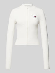 Slim Fit Strickjacke mit Reißverschluss von Tommy Jeans Beige - 28