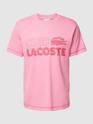 T-Shirt mit Label-Print von Lacoste Rosa - 28