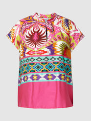 Blusenshirt aus Baumwolle mit Allover-Muster von Emily Van den Bergh Pink - 27
