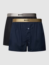 Boxershorts mit elastischem Logo-Bund im 2er-Pack von BOSS Schwarz - 24