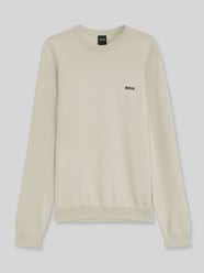 Pullover mit Logo-Schriftzug KN_Momentum-X CN von BOSS Green Beige - 31