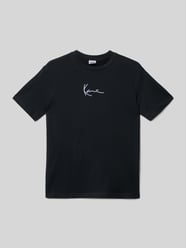 T-Shirt mit Label-Stitching und rückseitigem Motiv-Print von KARL KANI - 2