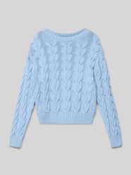 Regular Fit Sweatshirt in Strick-Optik Modell 'Carli' von MANGO - 6