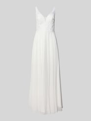 Abendkleid mit Spitze und V-Ausschnitt von Mascara - 2
