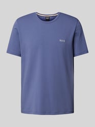 T-Shirt mit Label-Stitching von BOSS Blau - 44