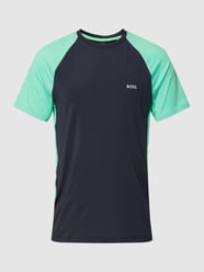 T-shirt met ronde hals, model 'Tee Active' van BOSS Green Blauw / turquoise - 3