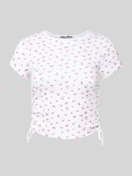 Cropped T-Shirt mit Raffungen von Review - 30