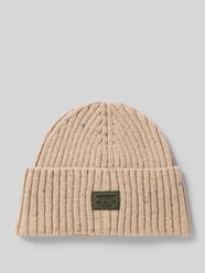 Beanie in Ripp-Optik von Superdry Beige - 33