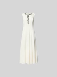 Midikleid mit Zierbesatz von Self-Portrait Beige - 13