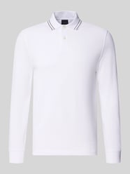 Regular Fit Langarm-Poloshirt mit Knopfleiste von bugatti - 17