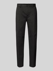 Slim fit stoffen broek met structuurmotief, model 'AITOR' van SELECTED HOMME Grijs / zwart - 31