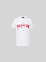 T-Shirt mit Label-Print von Dsquared2 Weiß - 22