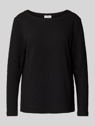 Sweatshirt mit Strukturmuster von s.Oliver RED LABEL Schwarz - 16