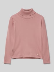 Rollkragenpullover mit gerippten Abschlüssen von Mayoral Rosa - 12