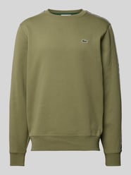 Sweatshirt mit Label-Stitching von Lacoste Grün - 4