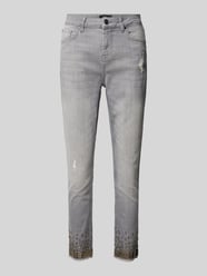 Slim Fit Jeans im 5-Pocket-Design von monari Grau - 34