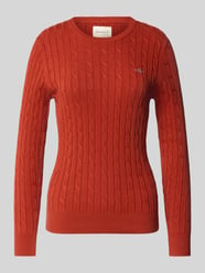 Gebreide pullover met ribboorden van GANT - 13