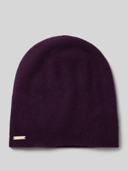 Doppelt gestrickte Beanie aus reinem Kaschmir von Seeberger - 48