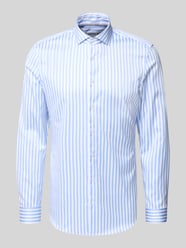 Super slim fit zakelijk overhemd van katoen met haaikraag van Jake*s - 9