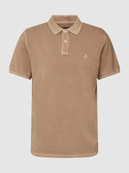 Poloshirt mit kurzer Knopfleiste von Marc O'Polo Beige - 26