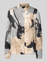 Regular fit blouse met lange mouwen van pure viscose van s.Oliver BLACK LABEL Beige - 43