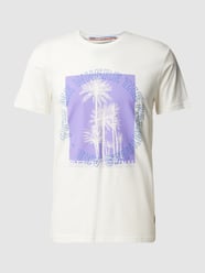 T-Shirt mit Statement- und Motiv-Print von Blend Weiß - 40