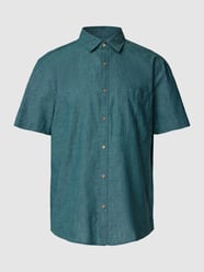 Vrijetijdsoverhemd van katoen met borstzak van MCNEAL Turquoise - 22