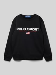 Sweatshirt mit Label-Print von Polo Sport Schwarz - 23