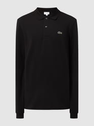 Classic Fit Poloshirt mit Label-Detail Modell 'POLO LANGARM' von Lacoste Grau / Schwarz - 8