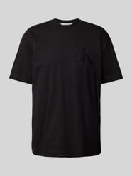T-Shirt mit Rundhalsausschnitt von Calvin Klein Jeans Schwarz - 21