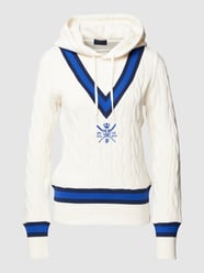 Hoodie in gebreide look van Polo Ralph Lauren Wit - 24