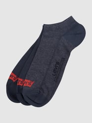 Sneakersocken mit Label-Print im 3er-Pack Modell 'LOW CUT' von Levi's® Blau - 5