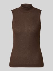 Schimmerndes Top aus Viskose-Mix mit Stehkragen von Rich & Royal - 42