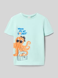 regular fit T-shirt met 3d-motiefprint van s.Oliver RED LABEL - 2