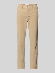 Cordhose in verkürzter Passform Modell 'PIPER CROPPED' von Cambio Beige - 11