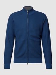 Strickjacke mit Reißverschluss und Eingrifftaschen von Paul & Shark Blau - 31