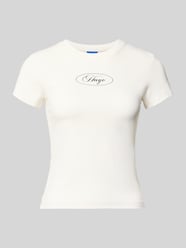 t-shirt o kroju regular fit z mieszanka bawełny model '90 s TEE_B' od HUGO Blue - 44