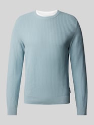 Strickpullover im 2-in-1-Look von Tom Tailor Denim Grau - 33