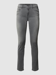 Slim fit jeans met stretch, model 'Faaby' van Replay Grijs - 45
