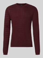 Strickpullover mit Struktur-Muster von Emporio Armani Bordeaux - 24