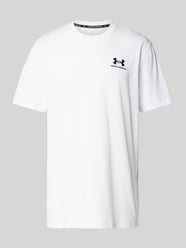 T-Shirt mit Label-Stitching von Under Armour Weiß - 14